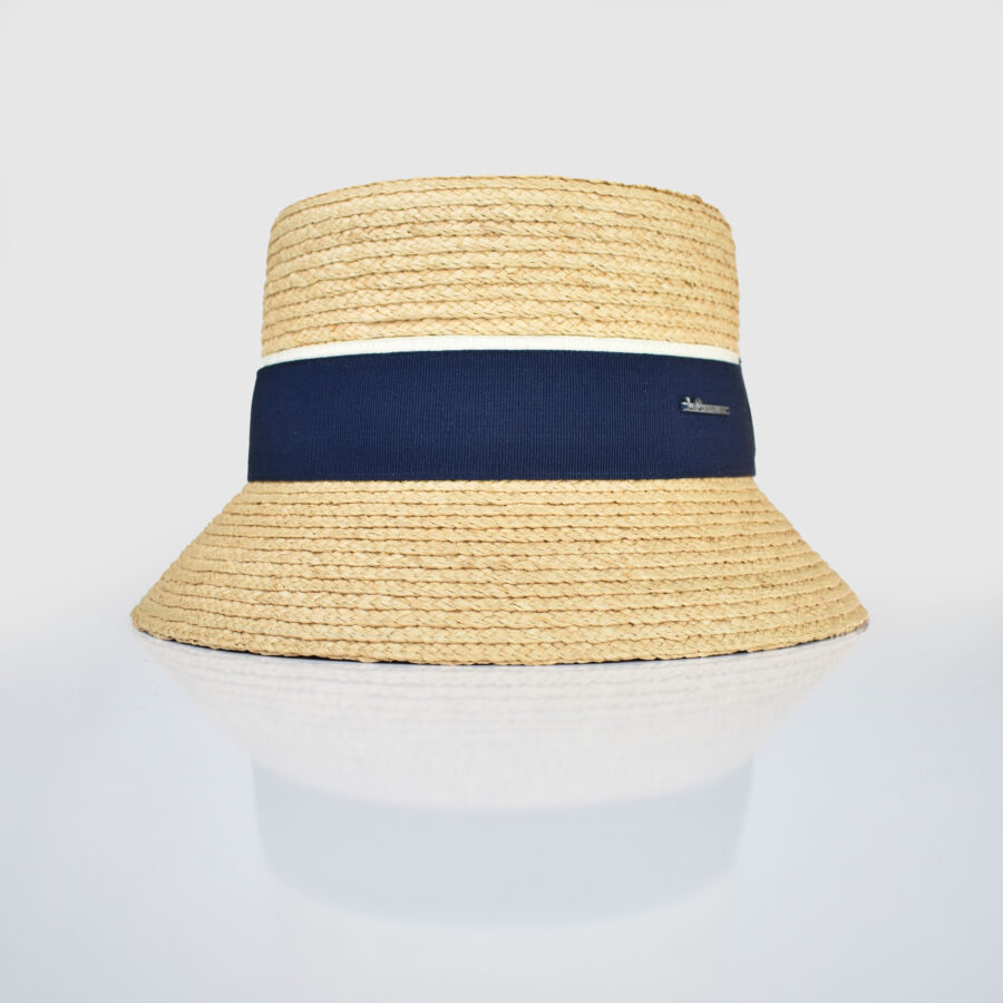 Bucket Paille Cousu Raffia